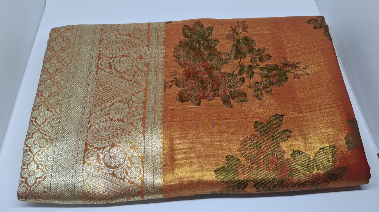 Banarasi Tishu Saree - Image 3