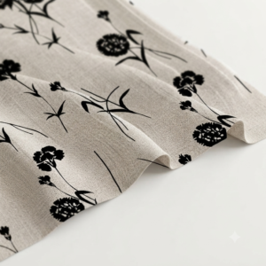 Linen Digital Print Fabric | 110 Rs Meter 44" Width, Unstitched