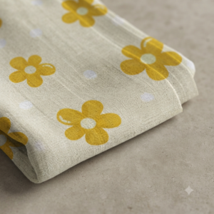 Linen Digital Print Fabric | 110 Rs Meter 44" Width, Unstitched