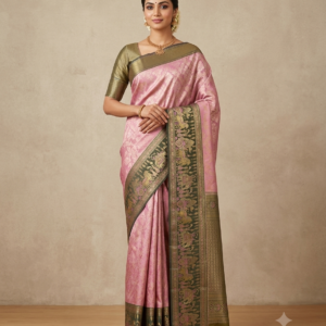 Meena  Kari polki border work sarees