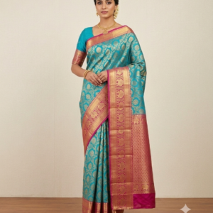 Meena  Kari polki border work sarees
