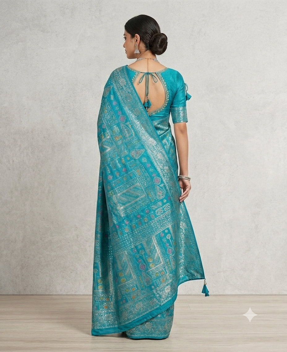 BANARAS Slik Saree - Image 2