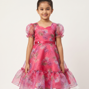 Floral Printed Organza maxi