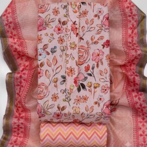 Cotton Blend Printed Suit Set