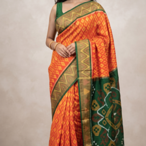 Pochampally Ikat Sico saree