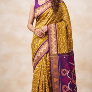 Pochampally Ikat Sico saree