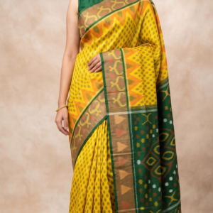 Pochampally Ikat Sico saree