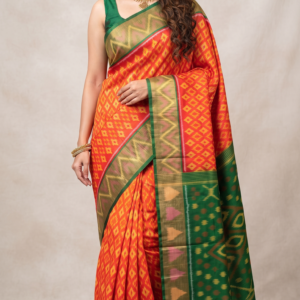 Pochampally Ikat Sico saree