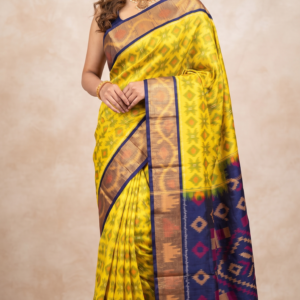 Pochampally Ikat Sico saree