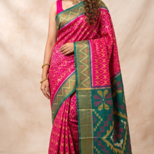 Pochampally Ikat Sico saree